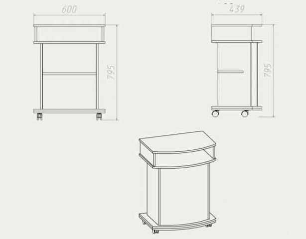 Тумба под ТВ Карат-2
