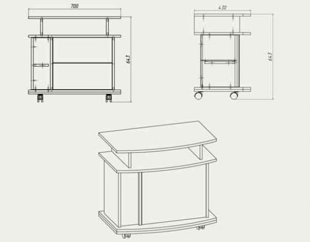 Тумба под ТВ Амбассадор