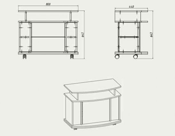 Тумба под ТВ Америка