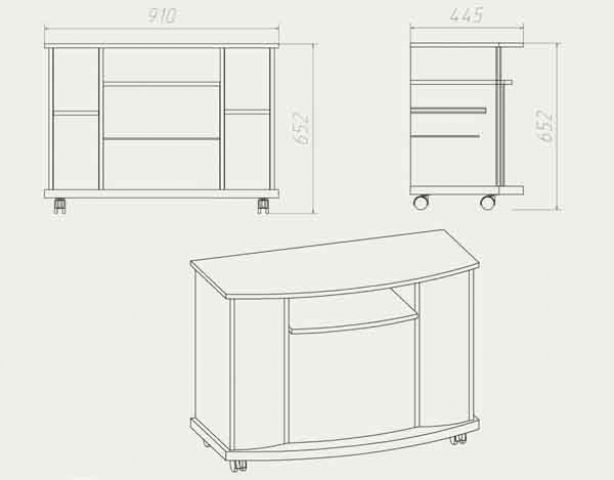Тумба под ТВ NEW Америка
