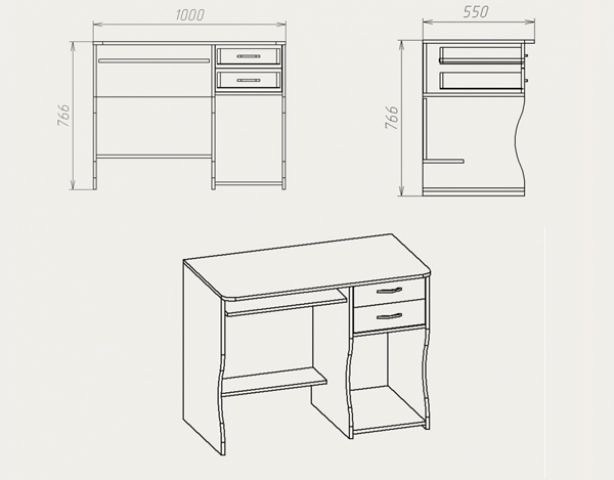 Компьютерный стол СКМ-7