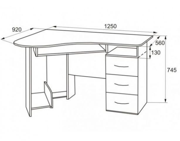 Компьютерный стол универсальный