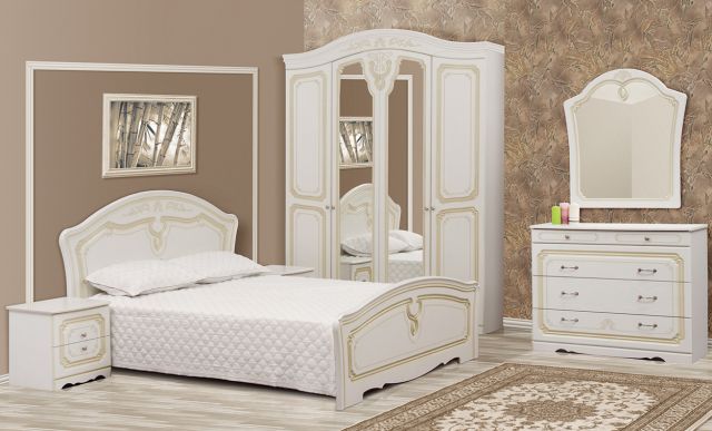 Спальня 4Д Луиза (патина)