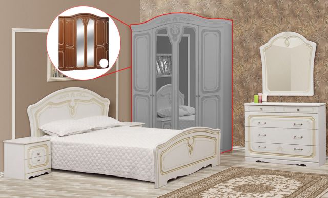 Спальня 5Д Луиза (патина)