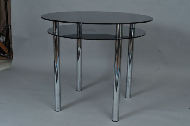 Стеклянный обеденный стол СТО-9: высота 780мм, глубина 900мм, ширина 900мм